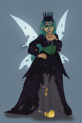 Size: 1181x1772 | Tagged: safe, artist:shacy's pagelings, queen chrysalis, changeling, changeling queen, human, g4, female, humanized, solo