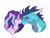 Size: 4000x3000 | Tagged: safe, artist:venommocity, princess ember, starlight glimmer, dragon, pony, g4, emberglimmer, female, high res, lesbian, shipping, simple background, white background