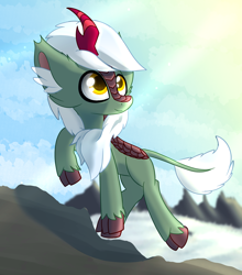 Size: 3300x3758 | Tagged: safe, artist:windykirin, oc, oc only, kirin, high res, male, mountain, solo