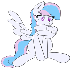 Size: 2119x2093 | Tagged: safe, artist:eyeburn, oc, oc only, oc:starburn, pegasus, pony, female, grooming, high res, mare, nom, preening, simple background, sitting, solo, transparent background