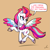 Size: 2961x2943 | Tagged: safe, artist:docwario, zipp storm, pegasus, pony, g5, colored wings, dialogue, female, high res, looking back, mare, multicolored wings, open mouth, raised hoof, solo, speech bubble, spread wings, text, unshorn fetlocks, wings