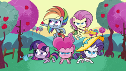 Size: 1920x1080 | Tagged: safe, screencap, fluttershy, pinkie pie, rainbow dash, rarity, twilight sparkle, alicorn, earth pony, pegasus, pony, unicorn, g4, g4.5, my little pony: pony life, terrorarium