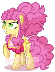 Size: 815x1071 | Tagged: dead source, safe, artist:cherritoppu, li'l cheese, pony, g4, the last problem, clothes, older, shirt, simple background, solo, transparent background