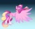 Size: 1080x878 | Tagged: safe, artist:tessa_key_, princess cadance, alicorn, pony, g4, ear fluff, eyelashes, female, flying, gradient background, hoof fluff, hoof polish, horn, mare, smiling, solo, unshorn fetlocks, wings