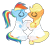 Size: 1079x964 | Tagged: safe, artist:3d4d, artist:gmaplay, applejack, rainbow dash, g4, female, lesbian, marriage, ship:appledash, shipping, simple background, transparent background, vector, wedding