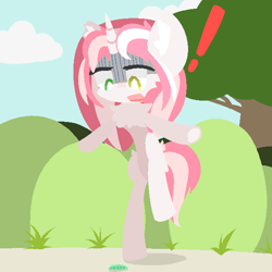 Size: 600x600 | Tagged: safe, artist:half note, oc, oc:note beat, pony, unicorn, female, heterochromia, horn, mare, unicorn oc