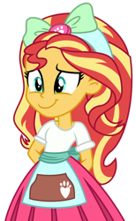 Size: 1024x1664 | Tagged: safe, artist:emeraldblast63, sunset shimmer, equestria girls, g4, my little pony equestria girls: summertime shorts, pet project, clothes swap, cute, shimmerbetes, solo