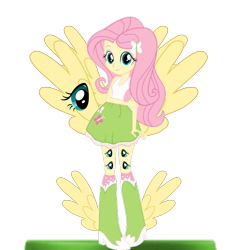 Size: 2289x2289 | Tagged: safe, editor:mario101, editor:notxweeb, fluttershy, angel, human, equestria girls, g4, badly edited, be not afraid, biblically accurate angels, high res, multiple eyes, multiple wings, not salmon, photo, simple background, solo, transparent background, wat, wings
