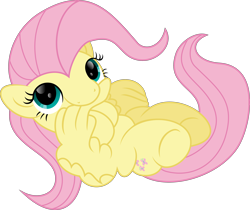 Size: 4352x3658 | Tagged: safe, artist:php178, derpibooru exclusive, fluttershy, pegasus, pony, g4, .svg available, april fools 2021, curled up, cute, cute face, cute smile, female, fluttershy's cutie mark, grooming, high res, inkscape, lincolnbrewsterfan is trying to murder us, looking at you, looking up, mare, preening, shyabetes, simple background, smiling, smiling at you, svg, transparent background, vector, weapons-grade cute, wings