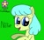 Size: 753x698 | Tagged: safe, artist:yorkyloves, oc, oc:nillie, earth pony, pony, ask, cutie mark, female, flower, green background, hooves, hooves up, mare, open mouth, rearing, signature, simple background, smiling, solo, tumblr, underhoof