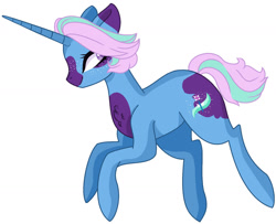 Size: 1280x1038 | Tagged: safe, artist:divinemoon04, oc, oc:magic selene, female, magical lesbian spawn, offspring, parent:starlight glimmer, parent:trixie, parents:startrix, simple background, white background