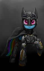 Size: 1600x2560 | Tagged: safe, artist:raphaeldavid, rainbow dash, pony, batman, crossover, dc comics, dc extended universe, looking at you, solo, zack snyder's justice league