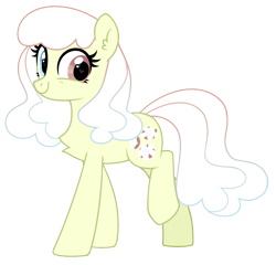 Size: 1111x1068 | Tagged: safe, artist:sonnatora, oc, oc only, oc:fluffy buddy, earth pony, pony, 2022 community collab, derpibooru community collaboration, earth pony oc, heart eyes, heterochromia, looking at you, multicolored hair, simple background, solo, transparent background, wingding eyes