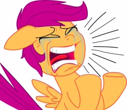 Size: 2803x2428 | Tagged: safe, scootaloo, pegasus, pony, g4, crying, female, filly, high res, vector