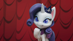 Size: 1920x1080 | Tagged: safe, screencap, rarity, pony, fashion failure, g4.5, my little pony: stop motion short, box, solo, stop motion