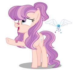 Size: 1384x1286 | Tagged: safe, artist:xxcheerupxxx, oc, oc only, earth pony, pony, base used, female, magical lesbian spawn, offspring, parent:diamond tiara, parent:scootaloo, parents:scootiara, simple background, solo, teenager, transparent background