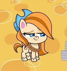Size: 715x761 | Tagged: safe, screencap, lariat, earth pony, pony, g4.5, my little pony: pony life, the great cowgirl hat robbery, cropped, female, hat, mare, solo