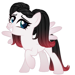 Size: 2156x2168 | Tagged: safe, alternate version, artist:aurorakaufmann, oc, oc only, oc:giggle glider, pegasus, pony, female, grin, high res, jester, mare, raised hoof, simple background, smiling, solo, transparent background