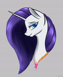 Size: 2200x2677 | Tagged: safe, artist:renarde-louve, rarity, pony, g4, bust, high res, solo