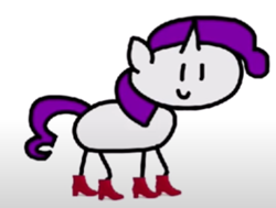 Size: 559x423 | Tagged: safe, rarity, pony, unicorn, g4, boots, clothes, female, in a nutshell, mare, shoes, smiling, solo