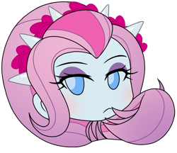 Size: 740x640 | Tagged: safe, artist:batipin, part of a set, violet blurr, equestria girls, g4, head only, simple background, solo, transparent background