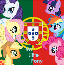 Size: 836x852 | Tagged: safe, applejack, fluttershy, pinkie pie, rainbow dash, rarity, twilight sparkle, g4, mane six, portugal