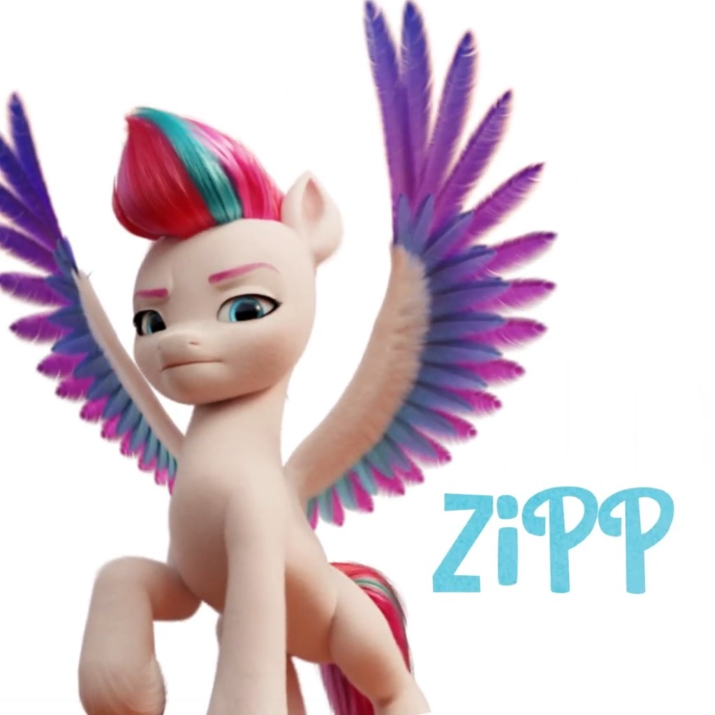 #2589882 - Safe, Zipp Storm, Pegasus, Pony, G5, Official, Colored Wings ...