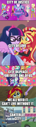 Size: 500x1749 | Tagged: safe, edit, edited screencap, screencap, applejack, fluttershy, pinkie pie, rainbow dash, rarity, sci-twi, sunset shimmer, twilight sparkle, equestria girls, equestria girls series, forgotten friendship, g4, my little pony equestria girls, my little pony equestria girls: legend of everfree, rollercoaster of friendship, canterlot city, comic, crystal guardian, gotham city, humane five, humane seven, humane six, inspirational, ponied up, positive ponies, r. kelly, screencap comic, song reference, super ponied up