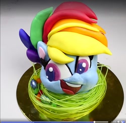 Size: 1079x1057 | Tagged: safe, rainbow dash, g4.5, my little pony: pony life, official, candy, decoration, easter, food, holiday