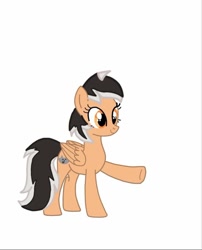 Size: 778x961 | Tagged: safe, artist:magickyotearts112295, oc, oc only, oc:hearty felt, pegasus, pony, base used, simple background, solo, white background