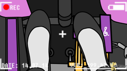 Size: 3840x2160 | Tagged: safe, artist:forzaveteranenigma, octavia melody, human, fanfic:equestria motorsports, g4, car, clothes, downshift, feet, flats, heel and toe, high res, mclaren, mclaren f1, pedal, recording, shifting, shoes, socks, watermark