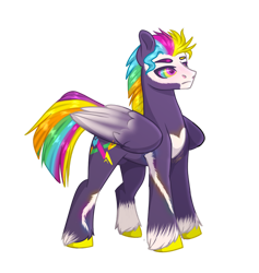 Size: 1280x1352 | Tagged: safe, artist:copshop, oc, oc only, oc:glitch, pegasus, pony, male, nudity, sheath, simple background, solo, stallion, transparent background