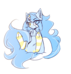 Size: 800x830 | Tagged: safe, artist:angelcros, oc, oc only, oc:dozy down, earth pony, pony, clothes, female, mare, simple background, socks, solo, striped socks, transparent background