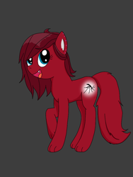Size: 720x960 | Tagged: safe, artist:fruiitypieq, artist:shycookieq, oc, oc only, cat, cat pony, original species, pony, dark background, female, mare, open mouth, smiling, solo
