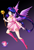 Size: 3206x4756 | Tagged: safe, artist:danmakuman, twilight sparkle, alicorn, human, g4, my little pony: the manga, boots, breasts, busty twilight sparkle, clothes, cute, gradient background, high heel boots, humanized, magical girl, scepter, shoes, solo, twiabetes, twilight scepter, twilight sparkle (alicorn), winged humanization, wings