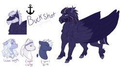 Size: 1280x715 | Tagged: safe, artist:glorymoon, oc, oc only, oc:buck shot, oc:crystal clarity, oc:electric bliss, oc:wave length, pegasus, pony, female, male, mare, stallion