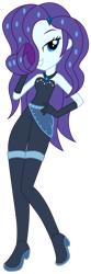 Size: 1280x3867 | Tagged: safe, artist:lhenao, oc, oc only, oc:glowing muse, equestria girls, g4, alternate universe, female, grin, hand on hip, high res, lidded eyes, sleeveless, smiling, solo