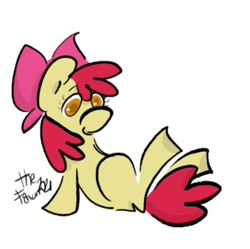 Size: 437x436 | Tagged: safe, artist:cerbiastrello, apple bloom, earth pony, pony, g4, female, filly, solo