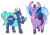 Size: 5000x3500 | Tagged: safe, artist:tatemil, oc, oc only, oc:sektiss, changedling, changeling, absurd resolution, belly, big belly, blue changeling, bugbutt, butt, changedling oc, changeling oc, chunkling, crown, cutie mark, duo, duo female, female, forked tongue, huge belly, huge butt, jewelry, large butt, long tongue, plot, princess, purple changeling, regalia, shy, simple background, smiling, the ass was fat, thighs, thunder thighs, tongue out, transparent background