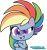 Size: 1900x2026 | Tagged: safe, artist:kuren247, rainbow dash, pegasus, pony, g4, g4.5, my little pony: pony life, cocked eyebrow, grin, show accurate, simple background, smiling, solo, transparent background, vector