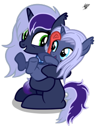 Size: 1468x1918 | Tagged: safe, artist:princessmoonsilver, oc, oc only, oc:krystel, pony, unicorn, the last problem, base used, female, filly, mother, mother and child, mother and daughter
