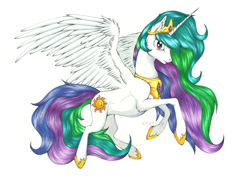 Size: 7014x5100 | Tagged: safe, artist:avafury, princess celestia, alicorn, pony, g4, absurd file size, absurd resolution, female, mare, solo