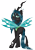 Size: 2893x4092 | Tagged: safe, artist:avafury, queen chrysalis, changeling, changeling queen, g4, bugbutt, butt, cheek fluff, chin fluff, chrysalass, crown, fangs, female, high res, holes in wings, jewelry, looking at you, looking back, looking back at you, obtrusive watermark, plot, regalia, signature, simple background, solo, transparent background, watermark