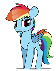 Size: 3800x4800 | Tagged: safe, artist:dacaoo, rainbow dash, pegasus, pony, g4, floppy ears, simple background, solo, transparent background