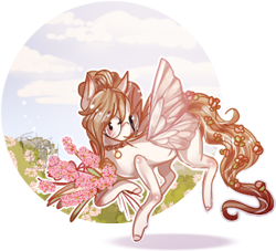 Size: 311x282 | Tagged: safe, artist:shiroikitten, oc, oc only, oc:mary, pony, fairy wings, female, glasses, mare, pixel art, solo, wings