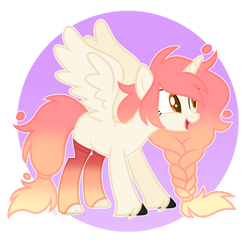 Size: 1024x985 | Tagged: safe, artist:lynesssan, oc, oc only, oc:solaria, alicorn, pony, braid, clothes, female, mare, socks, solo