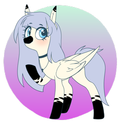 Size: 762x792 | Tagged: safe, artist:lynesssan, oc, oc only, oc:midnight, pegasus, pony, female, mare, solo