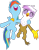 Size: 1280x1630 | Tagged: safe, artist:cloudy glow, gilda, rainbow dash, griffon, pegasus, pony, g4, my little pony: friendship is magic, the lost treasure of griffonstone, .ai available, chickub, duo, duo female, eyes closed, female, filly, filly rainbow dash, flying, nose in the air, open mouth, simple background, transparent background, vector, younger