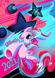 Size: 900x1277 | Tagged: safe, artist:avui, oc, oc only, oc:britannia (uk ponycon), pony, uk ponycon, uk ponycon 2021, cyberpunk, mascot, solo, space