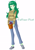 Size: 4961x7016 | Tagged: safe, artist:vectis, wallflower blush, equestria girls, g4, clothes, female, freckles, jeans, pants, plants vs zombies, scaredy-shroom, simple background, smiling, solo, sweater